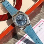 Vacheron Constantin Overseas Lady Quartz Movement 33mm Waterproof 50m Blue Strap Watch